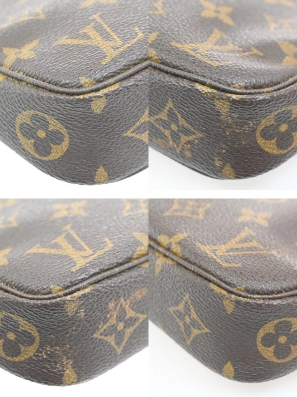 LOUIS VUITTON Pochette Accessoires Hand Bag Monogram Leather BN M51980 85MA488 - Picture 7 of 16